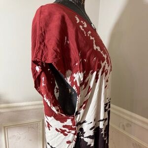 Double D Ranch pullover long top with tassels, Size S/M